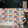 10Pcs Practical Wall Sticker Waterproof Durable Abstract Pattern Mural Decal
