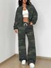 Camouflage Style Autumn And Winter New European And American Women'S Clothing Outdoor Fashion Suit Women
