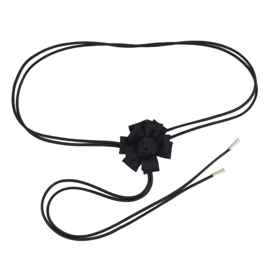 Thin Flower Fabric Waist Belt Women Decorative Dress Sub Accessory Soft Rope