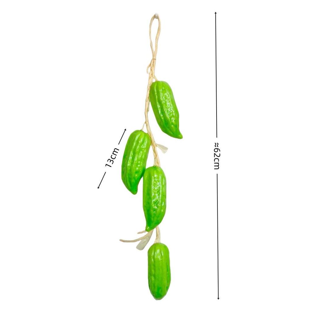 Realistic Hanging Vegetable String: Chili, Potato, Corn, Garlic, Peanut Props for Yard or Restaurant Decor