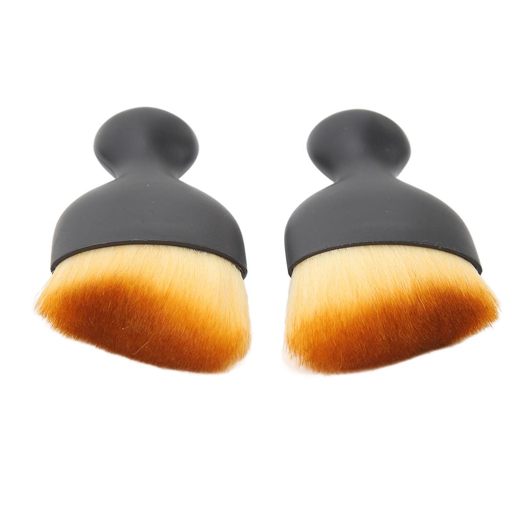 2Pcs Car Interior Detailing Dust Brush   Conditioner Vent Crevice Dust Removal Brush Clning Tool