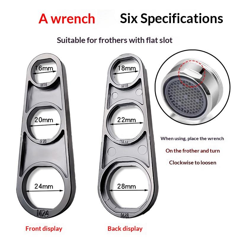 1/3 Pcs 6-in-1 Heavy-Duty Zinc Alloy Tool Universal Faucet Aerator Key Wrench For Kitchen & Bathroom Spouts DIY Accessories