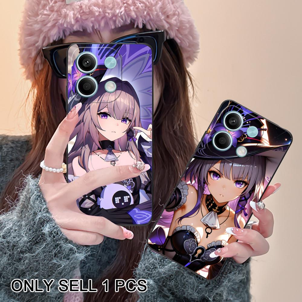 HSR Herta Matte TPU Mobile Phone Case for POCO M7 M6 M5 M4 M3 X7 X6 X5 X4 X3 Pro GT 5G Colorful Printing Cover