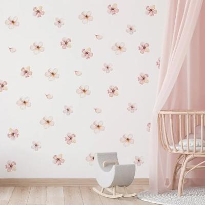 Nové boho květiny nástěnné samolepky DIY odnímatelné dekorativní samolepky PVC akvarelové nástěnné malby obývací pokoj ložnice