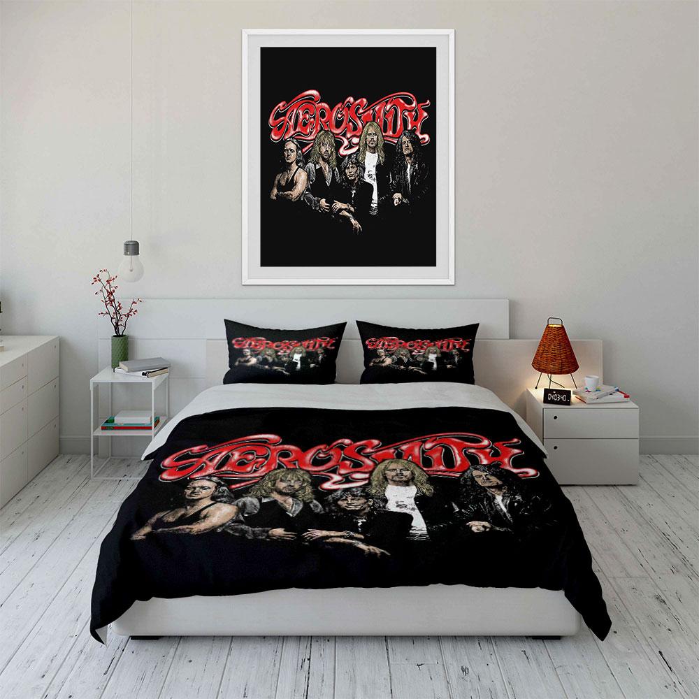 Music Band Theme Bedding Set Bedding Duvet Cover Set Duvet Cover Pillowcases (1*Duvet Cover 2*Pillowcases, without duvet insert)