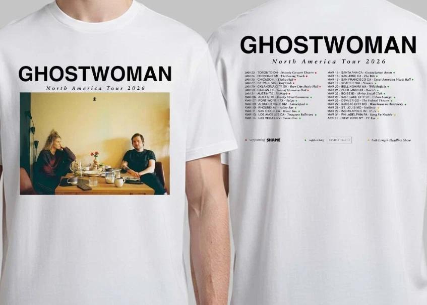 Ghostwoman North America Tour 2026 City Dates Two Sided T-Shirt XL