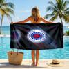 Rangers FC Aufdruck Schnelltrocknendes Strandtuch Mikrofaser Saugfähig Tragbar Reise Schwimmtuch