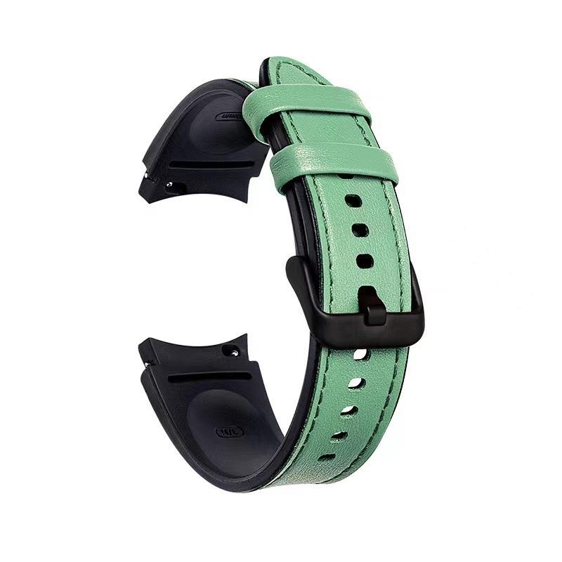 Applicable To Samsung Galaxy Watch6 Strap Leather Silicone Sticker Watch4th Generation 5th Generation 42/46mm Universal