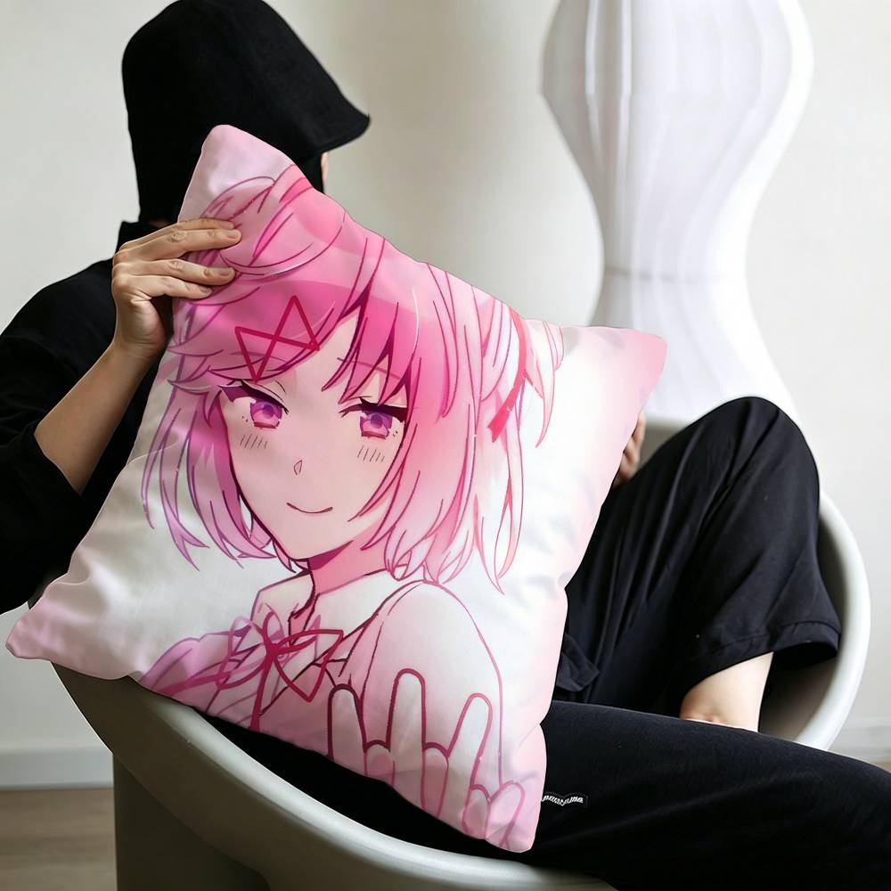 Natsuki Doki Doki Pillow Gift Home Office Decoration Bedroom Sofa Car Cushion Cover case x