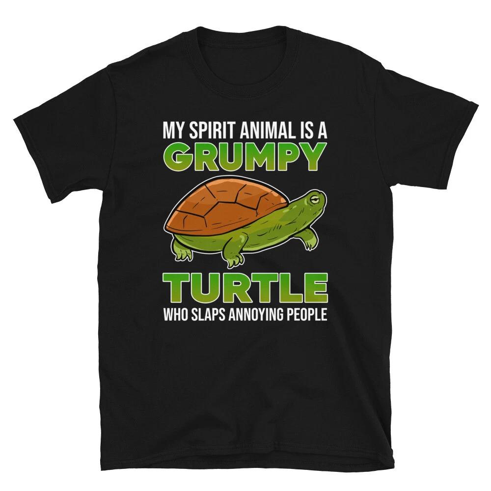Turtle My Spirit Animal Is A Grumpy Turtle Who Slaps T-shirt S