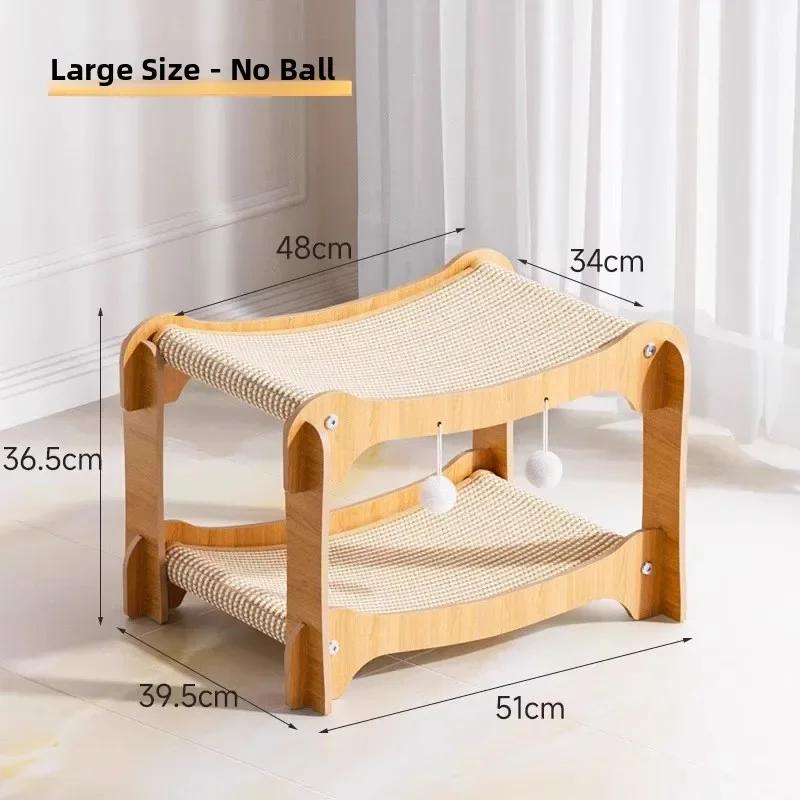 Luxury Extra Large 2 Layers Scratcher Cat Bed Pet Scratching Board Toy Sword Hemp Nest S Inteated Hat Pet Supplies for Kittens