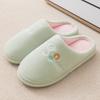 Large size cotton slippers men's autumn and winter indoor home non-slip velvet warm home cotton shoes women's candy color comfortable