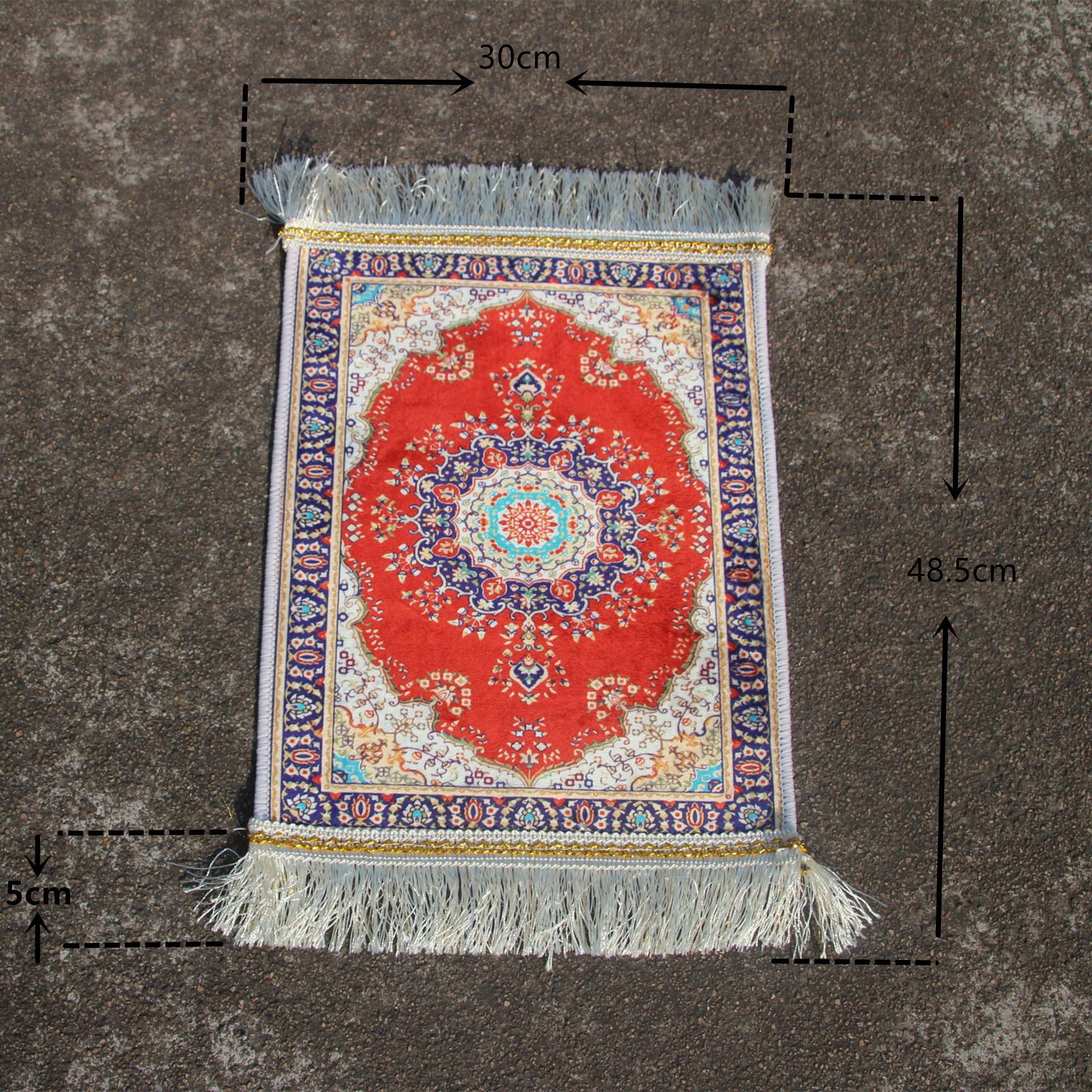 

Small Portable 35cm X40cm Muslim Islam Embroidery Kneeling Poly Mat Prayer Rug Carpet Blanket New 35x40cm красный