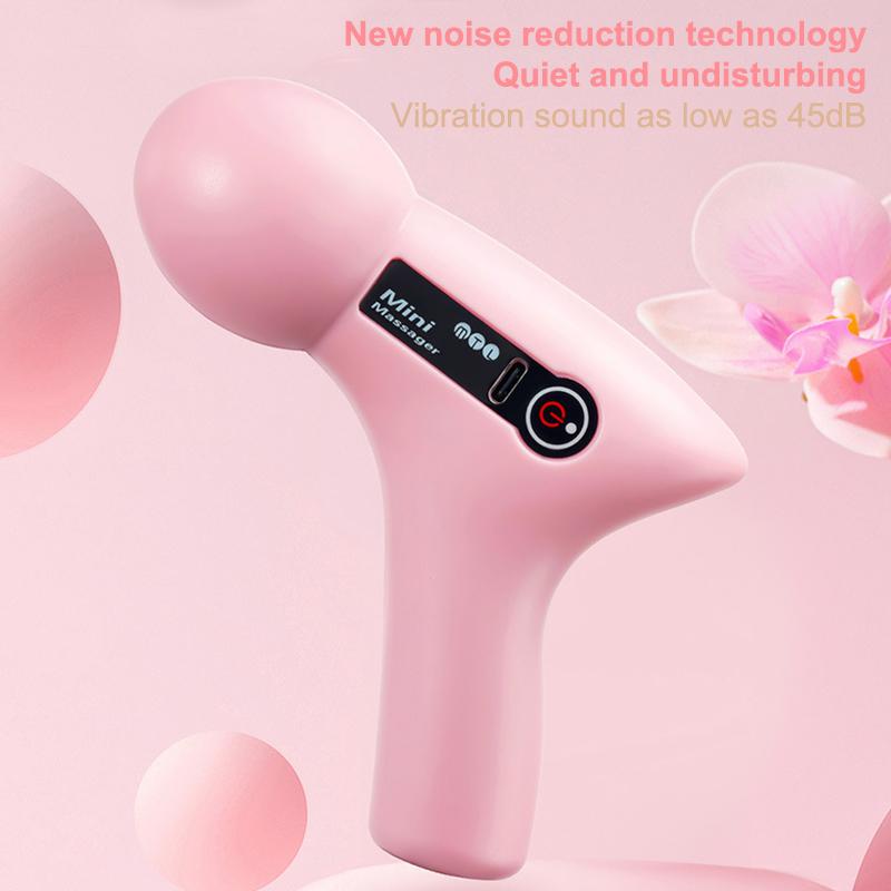 Mini Massage Gun Usb Rechargeable Portable Full Body Muscle Massage 4-Speed Adjustable Fascia Gun