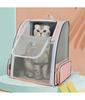 Pet Cat Carrier Bag Outdoor Travel Backpack for Cats Small Dogs Breathable Cat Carrying Bag Suitable for Cats Within 6kg