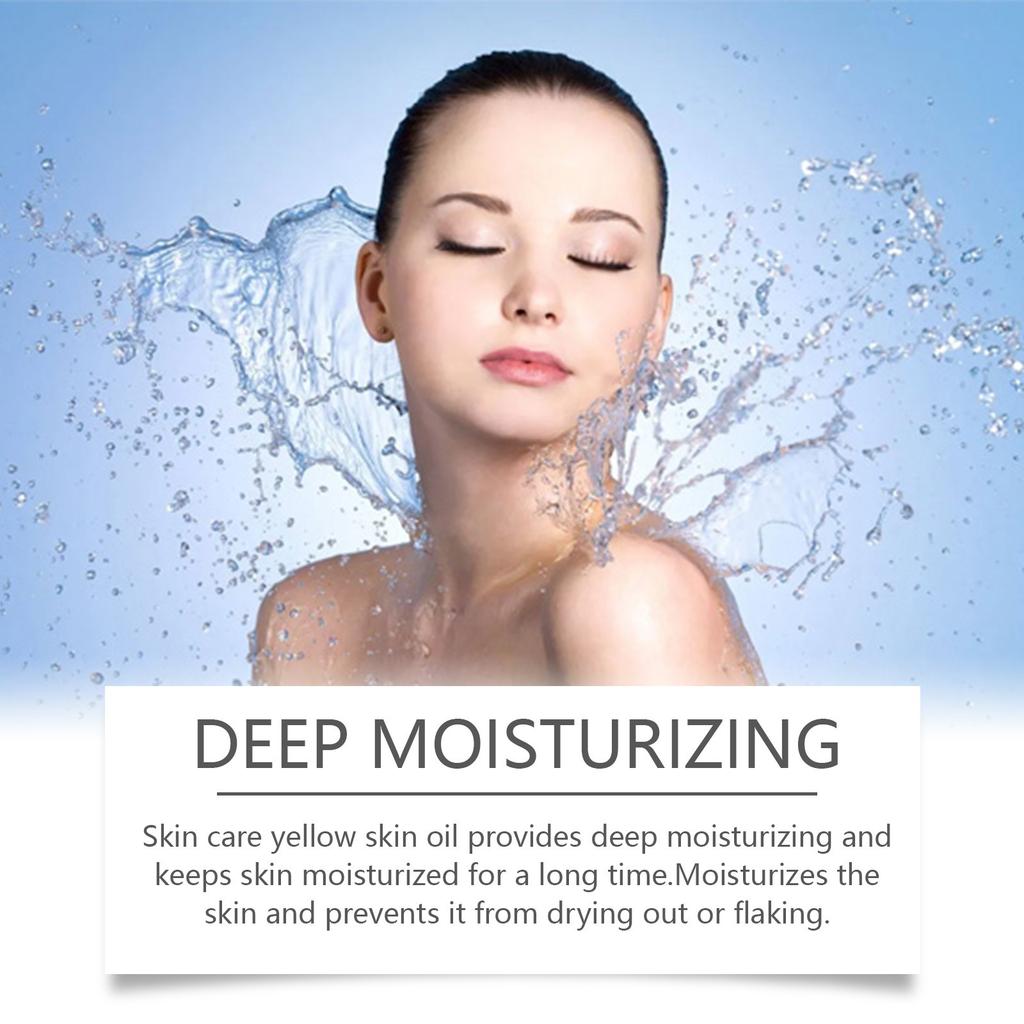 Bělící žlutý peelingový olej Skin Oil Bělící tělový olej Výživný a rozjasňující olej pro péči o pleť zlepšuje jednotnost tónu pleti Exfoliátor 30ml