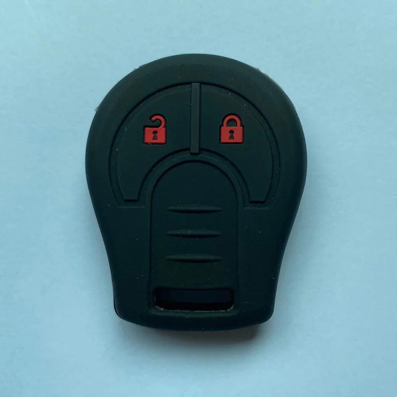 ZAD 2button silicone rubber car key case cover set shell for NISSAN Juke March Qashqai Sunny Sylphy Tiida X-Trail key cover