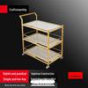 Modern Steel-Wood Restaurant Serving Cart