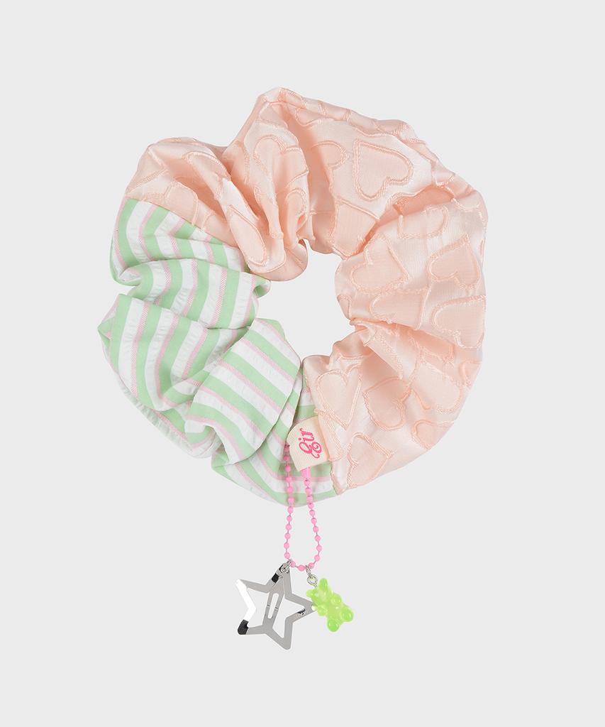 Eireve Donut Scrunchie (Mint Peach)
