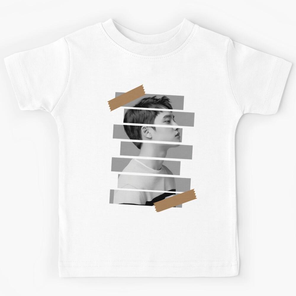 Do Kyung Soo EXO DO Korean Kpop Monochrome Stripe Kids T-Shirt 100