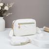 Ladies' Quilted Pattern Crossbody Bag, Casual Minimalist Single Shoulder Bag With Mini Hanging Money