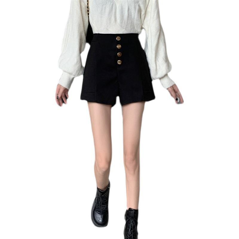 2024 Women's High Waist Wide Leg Casual Shorts: Trendy Slimming Spring & Autumn Style