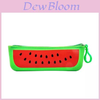 Cute Silicone Pencil Case For Kids Fruit And Vegetable Design Adorable Cartoon Storage Bag
