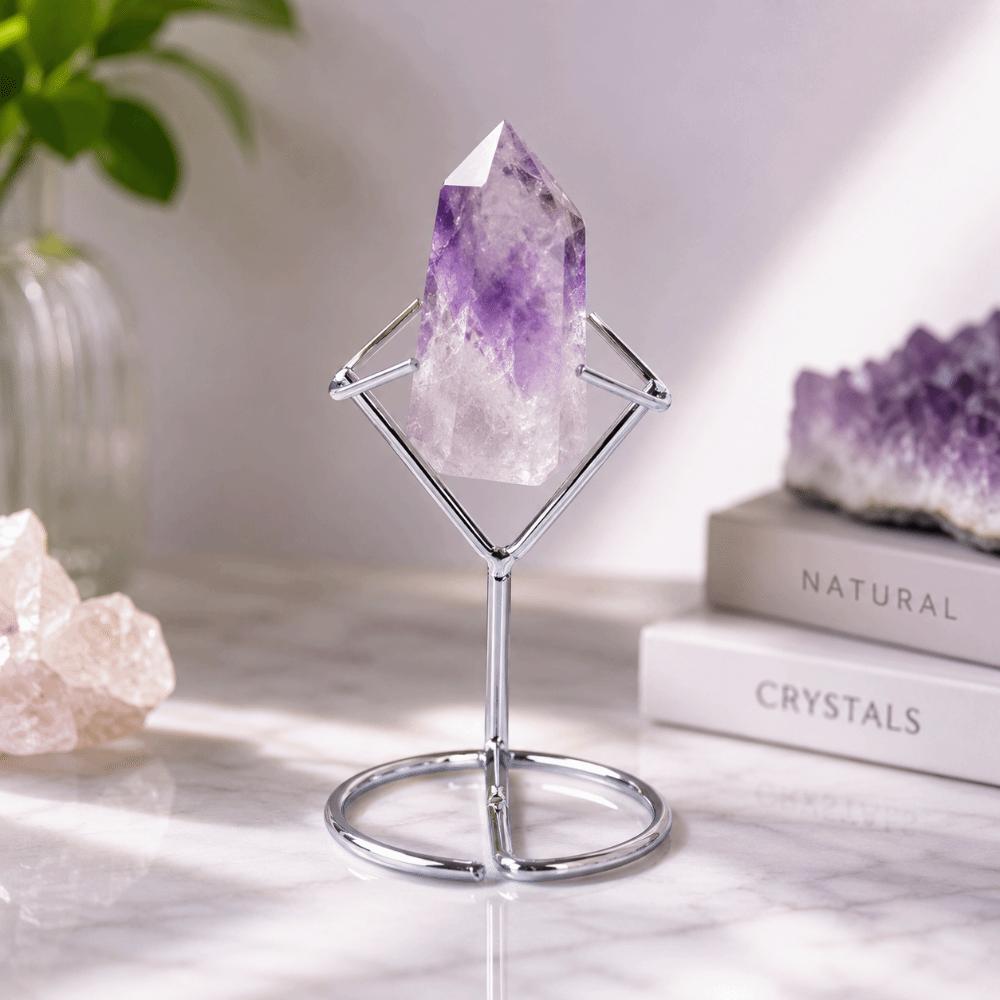 Metal Crystal Display Stand Multipurpose Crystal Holder Agate Display Shelf  Photography Props