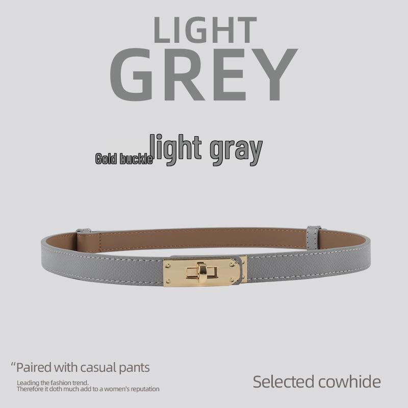 Cintura da moda in pelle fine da donna - Pelle bovina di alta qualità, Versatile ornamento da vita per abiti