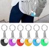 6Pcs Mini Table Tennis Racket Keyring PingPong Bat Key Chain Keyfob Bag Hangings