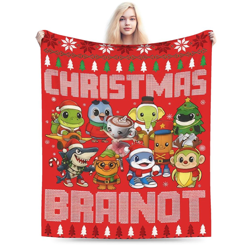 Ballerina Uchina Funny Italian Brainrot Meme Plush Blanket Students Flannel Throw Blanket For Couch Sofa Bed Warm Bedspread