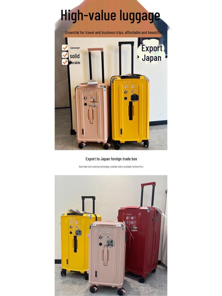 Large Capacity Five-Wheel Travel Suitcase with Brake and Combination Lock