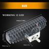 LED Worklight 12-30V Waterproof Car Work Light 300m Beam Distance Roof Mount Spotlight for SUV Truck Easy Installation