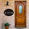 Custom Metal Sign Engraved Family Name Address Indoor Outdoor Wall Decor Housewarming Gift