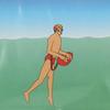 Durable PVC Swim Buoy Tow Float with Adjustable Waist Belt for River Lake Sea Ocean Swimming