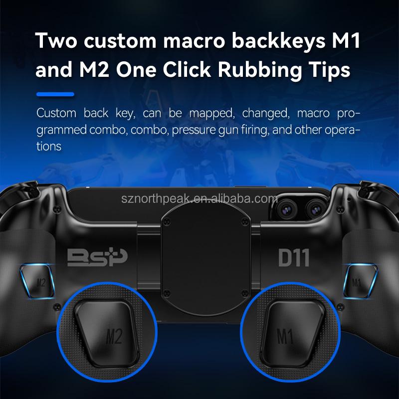 D11 BT Stretching Wireless Gaming Joystick for PC Android IOS Cooling BT Stretching Handle Game Controller