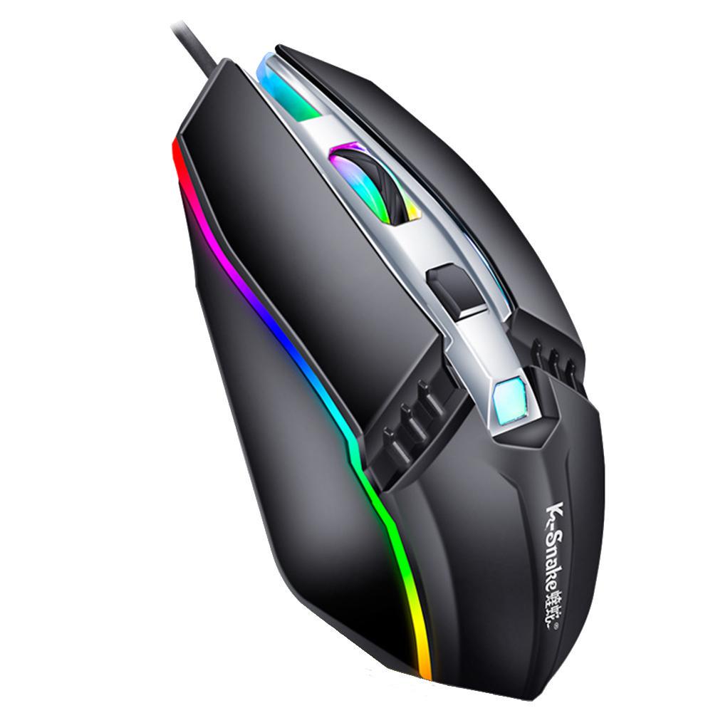 2400DPI 4D 7 Color USB Wired Optical Pro Gaming Game Mice Mouse For PC Laptop