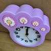 New Japanese and Korean Foot Daisy Gift Alarm Clock 3D Three-dimensional Digital Lazy Bedside Decoration Clock Super Quiet