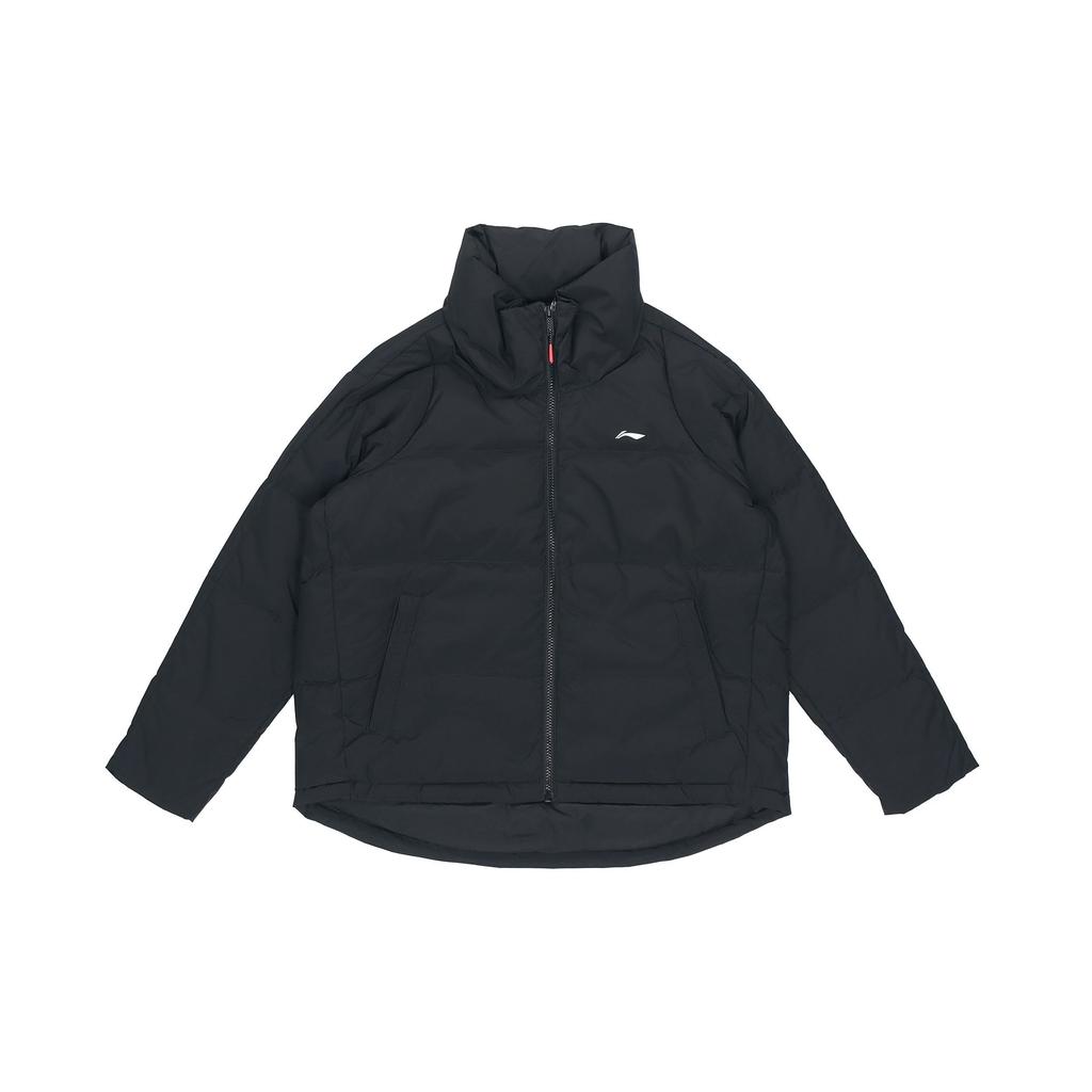 Li Ning Training Series Short Sports Casual Windproof Warm Down Jacket Winter Women Jacket Black AYMQ038-4
