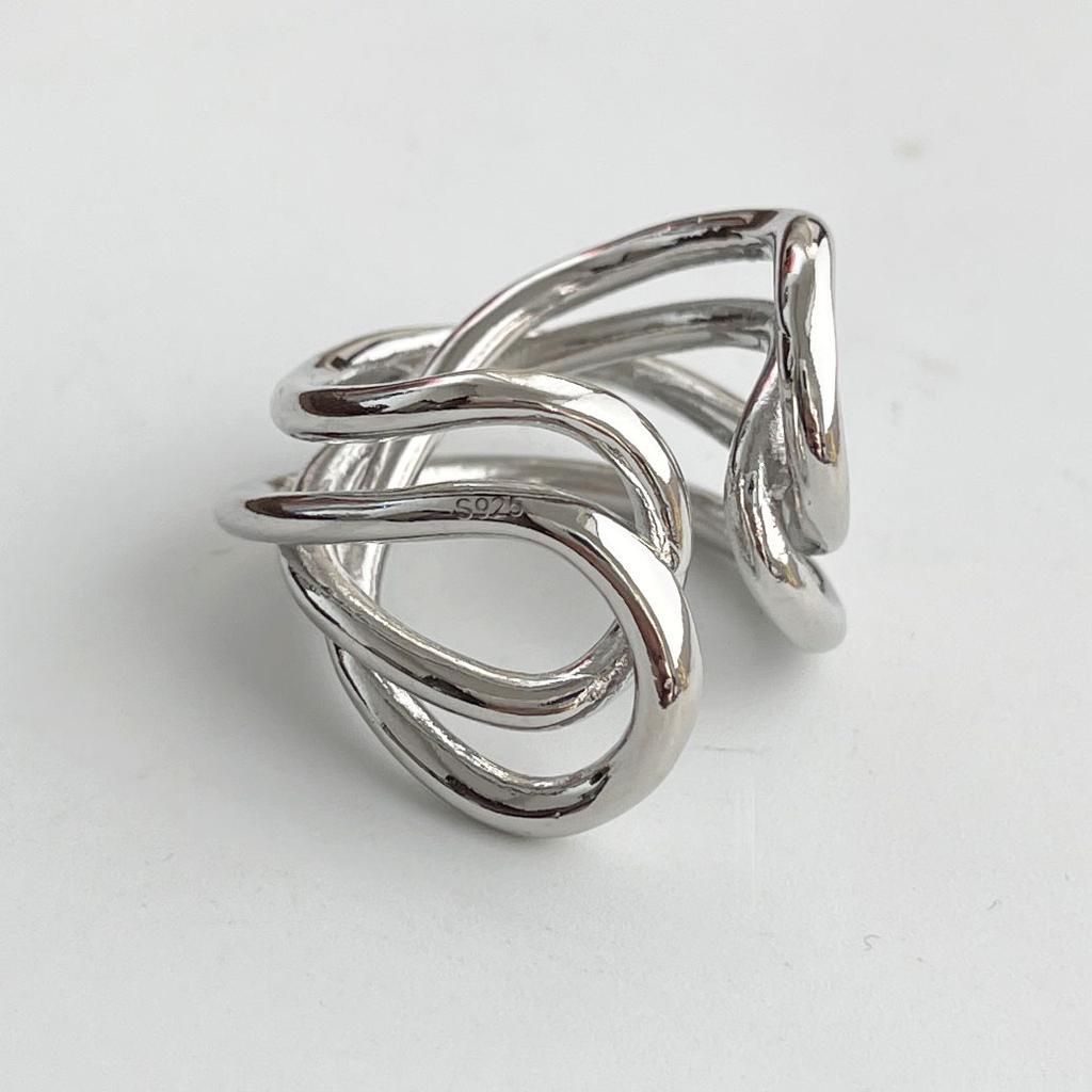 925 Sterling Silver Rings for Women Couple Minimalist Handmade Simple Butterfly Shape Ring Fine Jewelry Gift Prevent Allergy