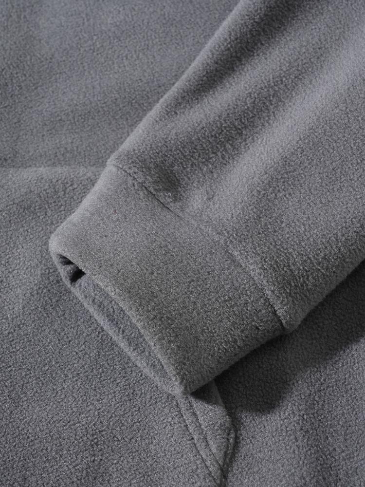 Autumn Winter Men's Thickened Hooded Sweater Stand-up Collar Half-zipper Long-sleeved Casual Comfortable Skin-friendly Breathable Tops Sweatshirt