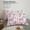 3-piece Natural Pink Floral Pattern Printed Down Duvet Cover (1 Duvet Cover+2 Pillowcases, No Core) Bedding Set
