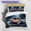 3pcs Duvet Cover Set (1*Duvet Cover + 2*Pillowcase, Without Core), Demon Slayer Print Bedding Set, Bedroom Decor, All‑Season, Gift