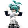 Anime Hatsune Miku Sitting and Standing Character Yulin Dog Cute Collection PVC Model Car Decoration Desktop Ornaments