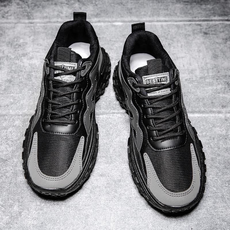 Men s Trendy Low-Top Dad Sneakers - Autumn/Winter Casual Soft Sole with Thick Tire Sole 44