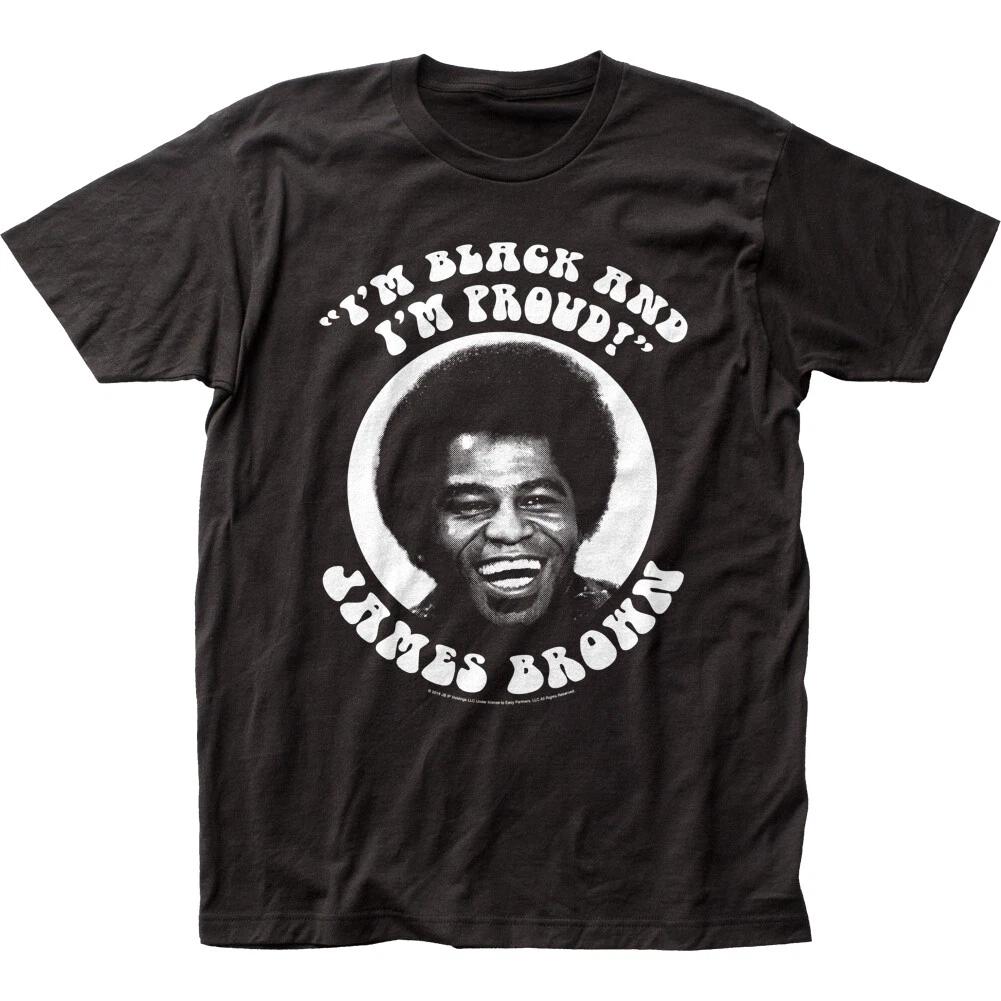 James Brown  Black And Proud  Jersey 100% Cotton T-shirt Mens Tees Top - S - 2X - Free Shipping L