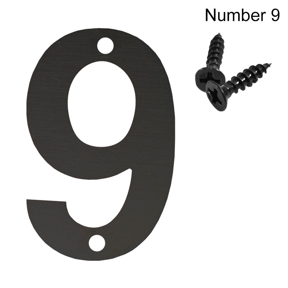 4inch/10cm Fashion Steel with Screw Door Label Numeral Tag 0 To 9 Number Plate Sign