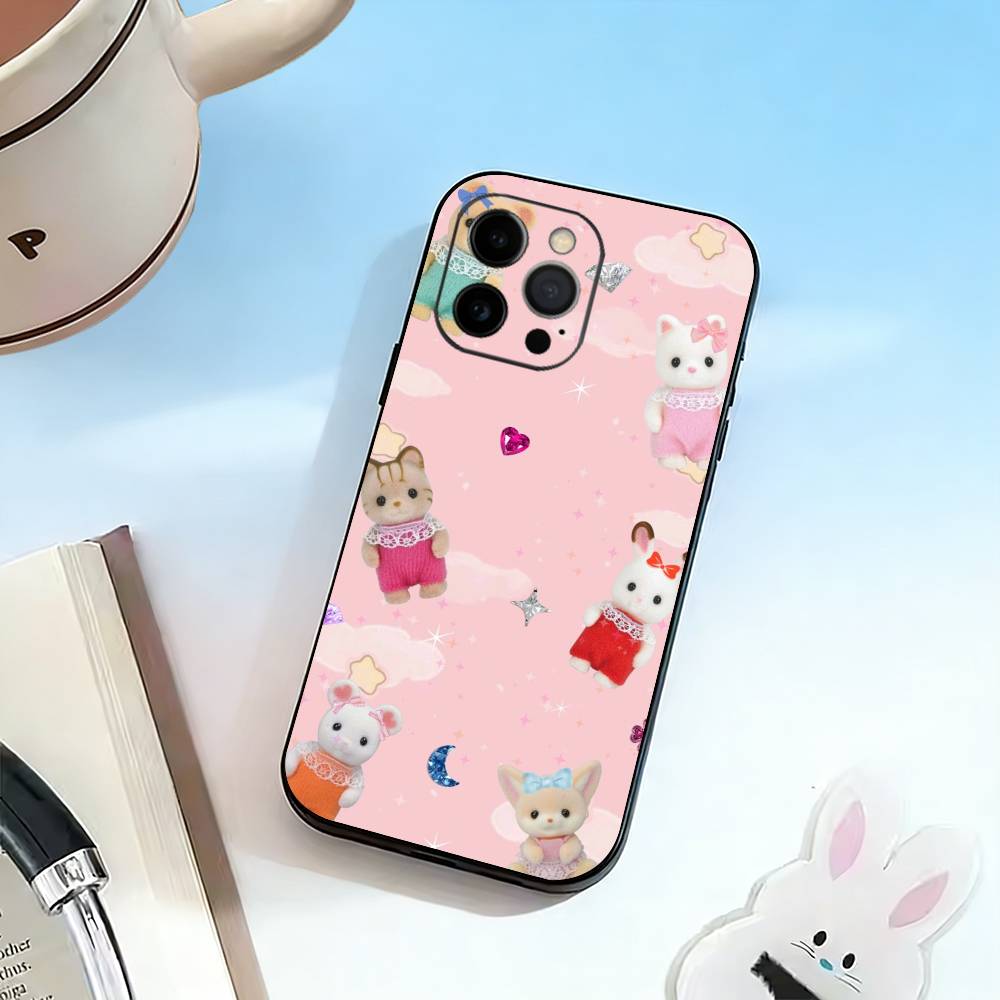 

Cute Flower Lop Rabbit Phone Case Silicone Soft For IPhone 17 16 15 14 13 12 11 X XR Plus Pro Max Plus iPhone12PRO