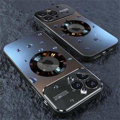 Bumper Matte Magnetisch voor Magsafe Draadloze Oplaadhoes voor iPhone 16 15 14 Pro Max 13 12 11 Glazen Lens Camera Beschermhoes