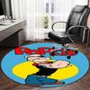 1PC Popeye's Strength Displayed Round Rug, Non-slip Chair Mat, Home Decor, Circle Carpet Perfect for Office, Bedroom, Living Room,Christmas Gift